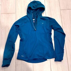 Nike Teal Hooded Jacket with hand mittens